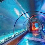 Модеран дизајн акрилни аквариј дугачки тунел